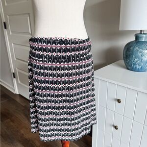 Patterned Black and Red Women's Skirt